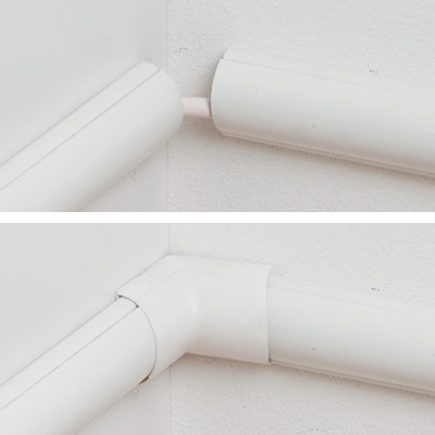 D-Line Cable Raceway – decorative cord cover to hide wires on walls.