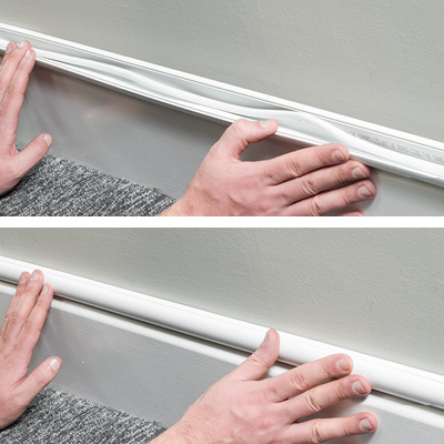 D-Line Cable Raceway – decorative cord cover to hide wires on walls.