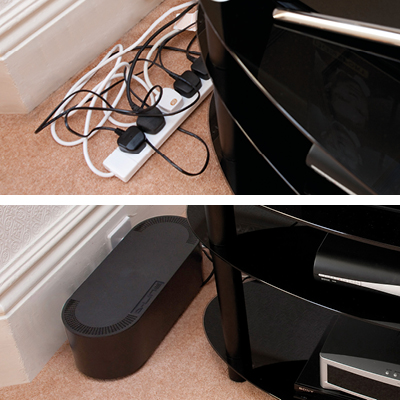 D-Line Cable Organizer Tray – reclaim wasted desk & floor space, manage  power strips and cable clutter.