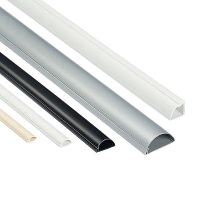 D-Line 50x25 Black Cable Cover Self Adhesive Trunking 50cm 75cm & 1m 