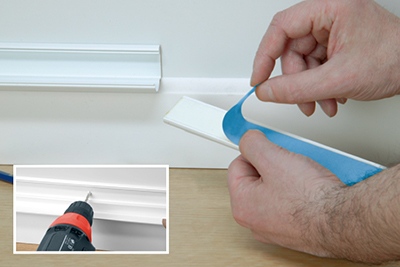 D-Line Cable Raceway – decorative cord cover to hide wires on walls.