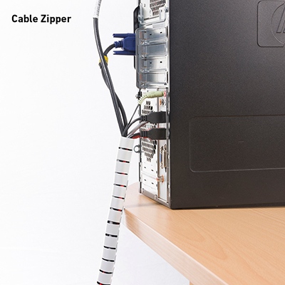 el Organizador del Alambre para la TV del Ordenador Encuadernación Espiral TubeCutable Dasket 2M Cable Tidy Wrap 