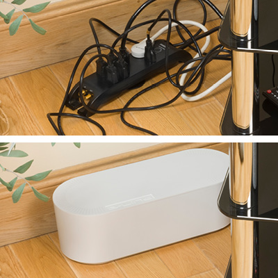 Cable Management Box, Power Strip Holder, Floor Socket Hider