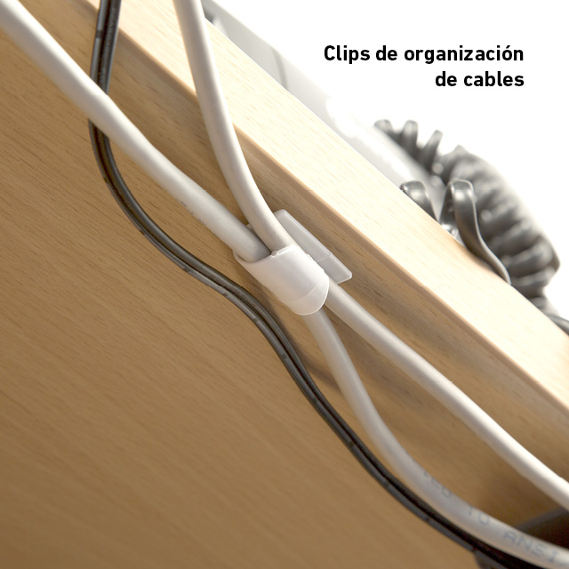 Accesorios para cables de D-Line: bucles, bandas, bases y clips para cables