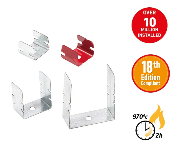 smallest size D-Line Safe Fire Rated clips for amendment 3 17th edition D30 