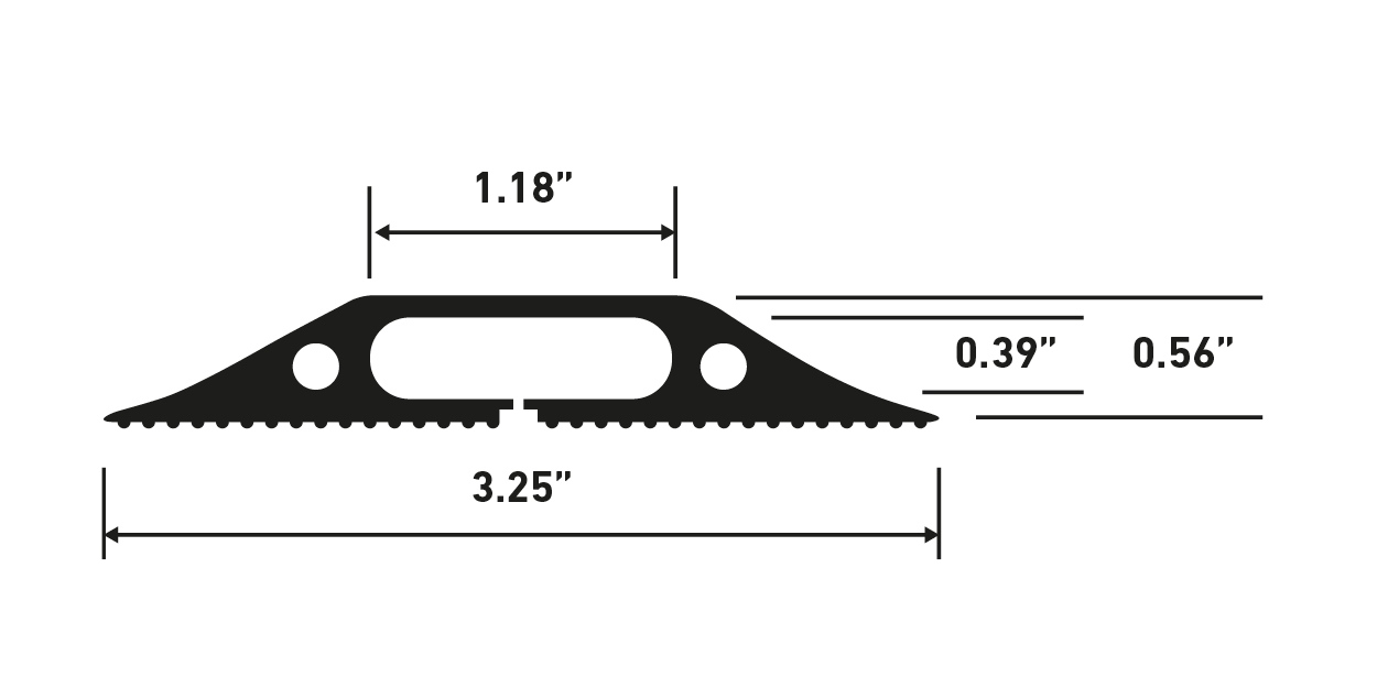 D-Line Floor Cord Cover – Protect Trailing Cables & Prevent Cable Trips