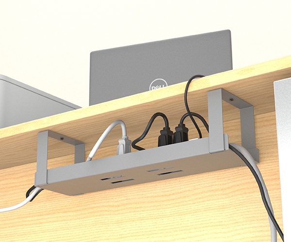 D-Line Cable Organizer Tray – reclaim wasted desk & floor space, manage  power strips and cable clutter.