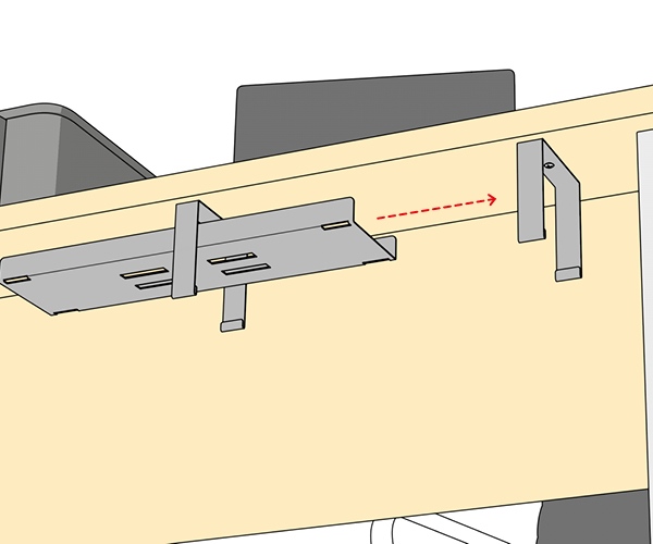 D-Line Cable Tidy Tray – reclaim wasted desk & floor space, manage  extension blocks and cable clutter