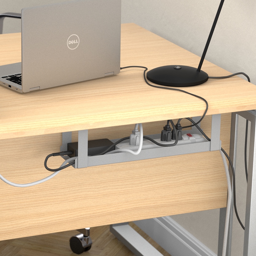 D-Line Cable Organizer Tray – reclaim wasted desk & floor space, manage  power strips and cable clutter.